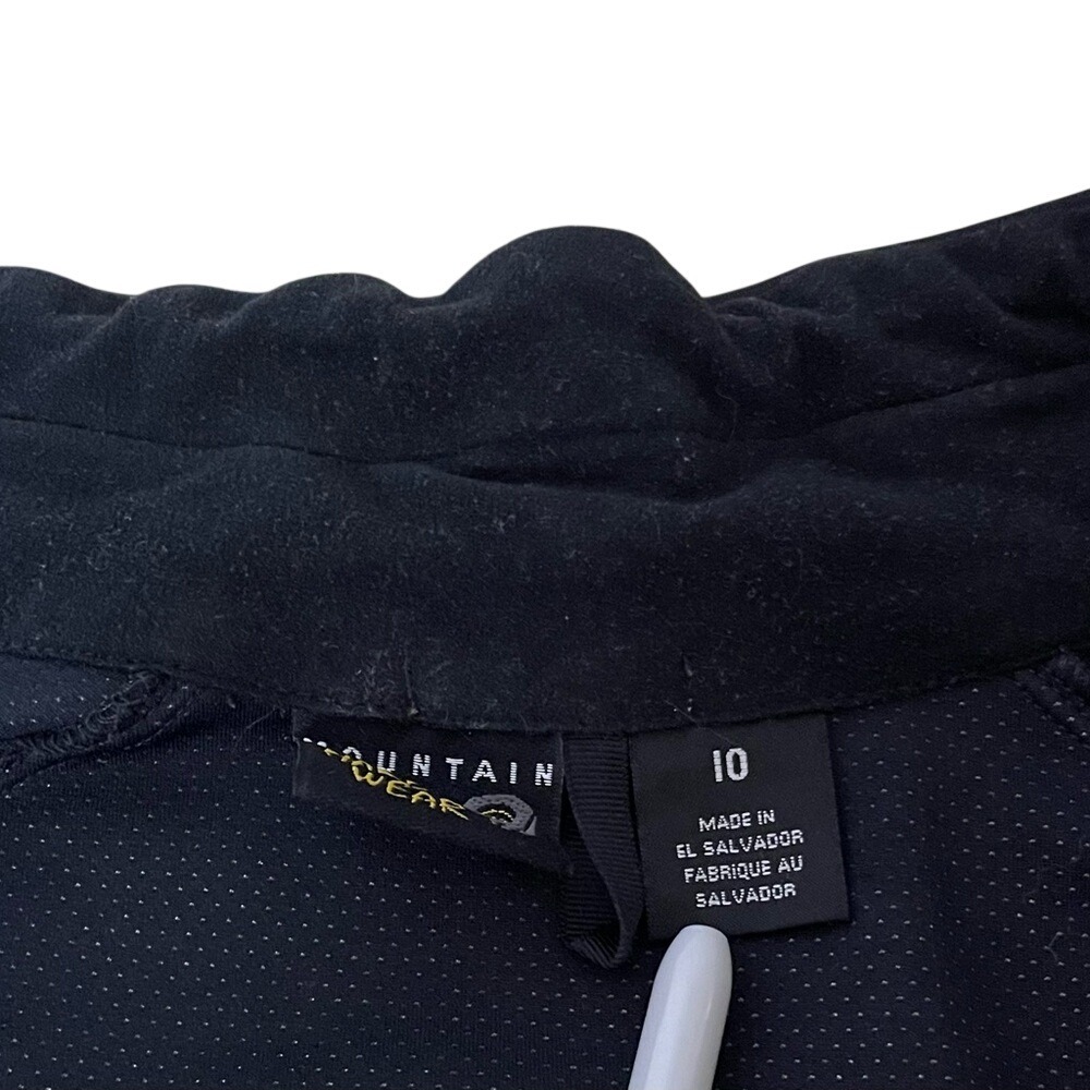 Mountain Hardwear Womens Black Gore Windstopper Fleece Full Zip Jacket Size 10 - Picture 8 of 10